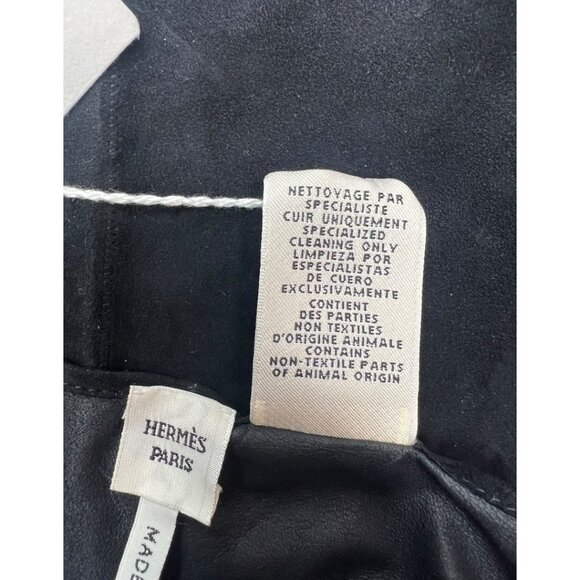 Hermes Navy Blue Huge Super Fine Goat Skin Suede Belt New Tags Made in France main image 8